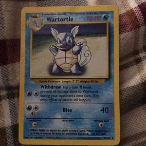 Wortortle pokemon card base condition